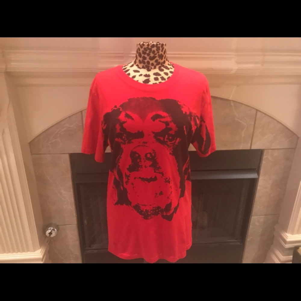 Authentic Givenchy Red Pitbull TShirt.